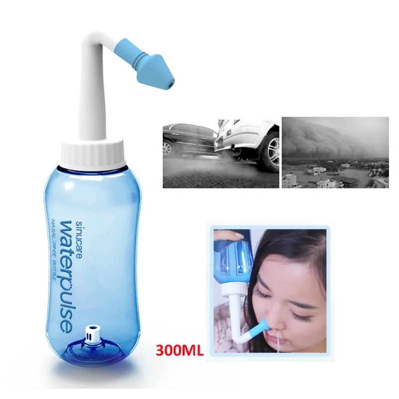 Adults Children Nasal Wash Cleaner Sinusite Nose Protector Cleans Moistens Child Adult Avoid Allergic Rhinitis Neti Pot 300ML