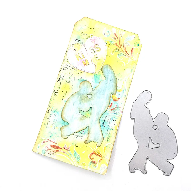 

Julyarts Pregnant Couples Metal Die Cut Craft Cutting Dies Card Making Decoration Scrapbook Paper Craft Knife Mould Blade Punch