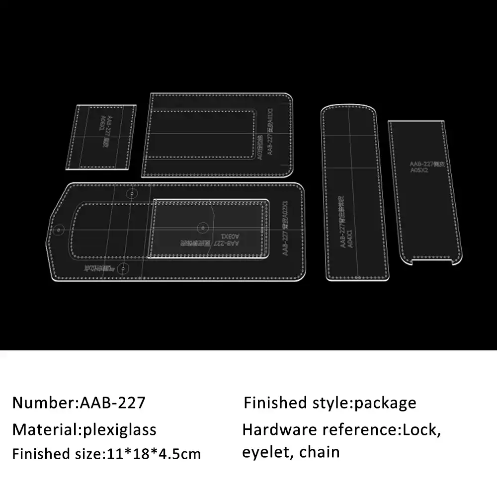 One Shoulder Messenger Bag Drawing Pattern Diy Handmade Leather Mobile Phone Bag Acrylic Version Drawing Drawing Template Aliexpress