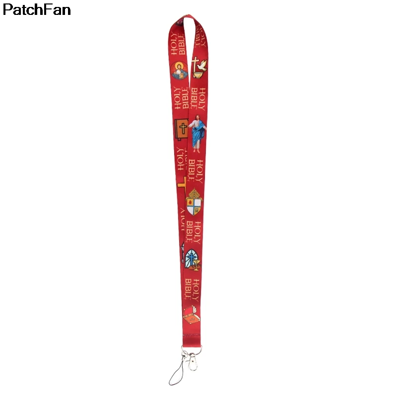 A2430 Patchfan новейшие библейские узоры для ключей, телефонов, USB флеш-накопители, брелки для ключей, идентификационные ярлыки, держатели бейджей, лямки
