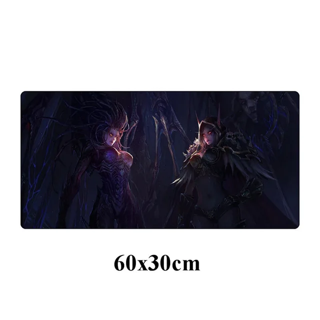 Большой 60x30 см XXL Sylvanas Windrunner игровой коврик для мыши Gamer World of Warcraft Otaku прочный мягкий коврик для мыши моющийся компьютерный коврик - Цвет: Розовый