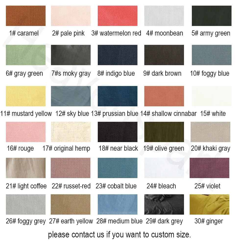 Pure Organic Flax Linen Bedding Set, Including Duvet Cover and 2 Pillow Cover, Bed Linens, Button Or Zipper Quilt Cover King 2