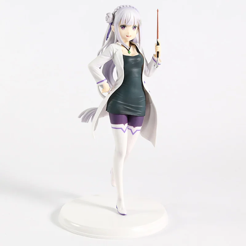 Re: жизнь в другом мире от Zero Emilia Action Figure 1/7 scale painted figure High School Teacher Ver. Emilia ПВХ фигурка