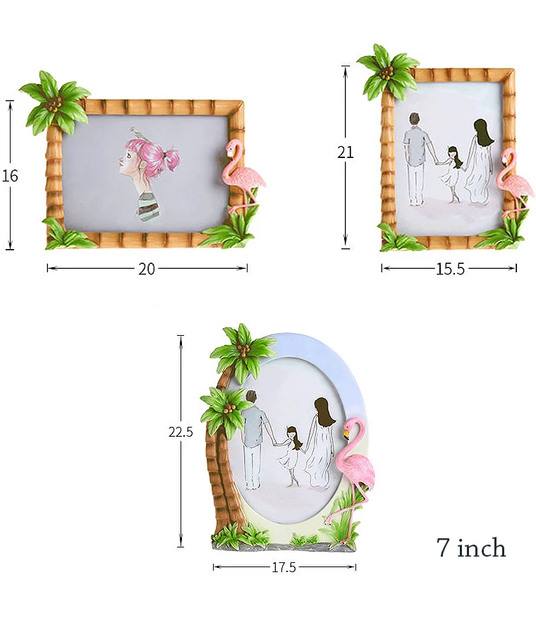 Nordic flamingo photo frame 08