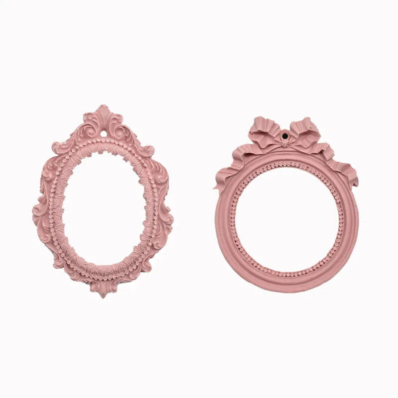 

Lace Photo Frame Silicone Mold DIY Epoxy Resin Gypsum Plaster Casting Moldes De Silicone Para Arcilla Molds for Concrete Cement