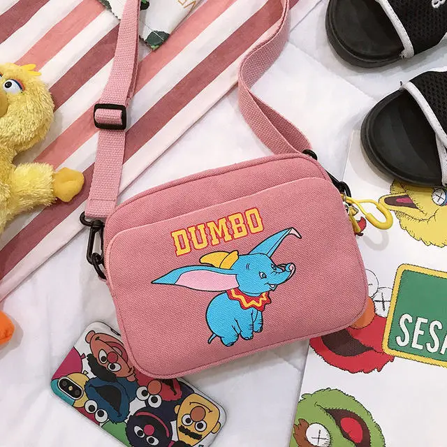 6 Disney Dumbo Холст мультфильм леди сумка женская модная сумочка подарок косметичка кошелек сумка для покупок - Цвет: 6