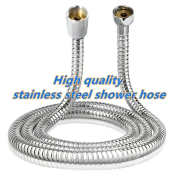

1.5m/2m/3m Stainless Steel Shower Hose High Quality Encryption Explosion-proof Hose Tube Spring Pull Tube Bathroom Accessories