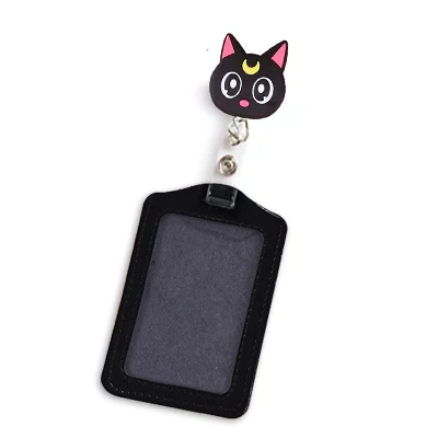 Silicone Stitch Retractable Nurse Badge Reel Clip Cute Cartoon Super Hero Coffee Mickey Fashion Students ID Card Badge Holder - Цвет: 12
