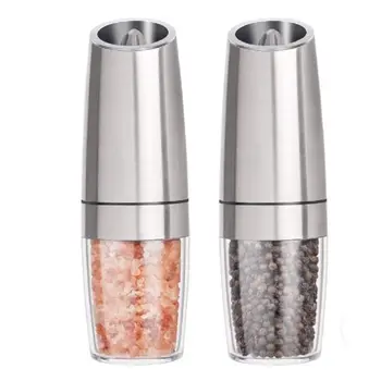 

Gravity Electric Salt and Pepper Grinders Set - Battery Operated