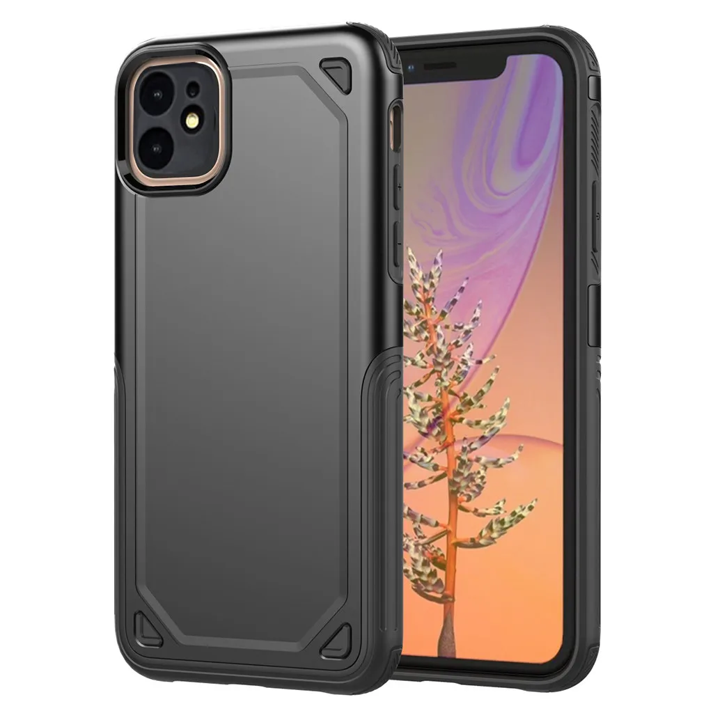 Mosunx для iPhone 11 и 11 Pro Max 6,1 11 Pro 6,1 6,5 5,8 дюймов Чехол Прочный чехол для телефона s Drop для IPhone 11 pro Max - Цвет: Черный