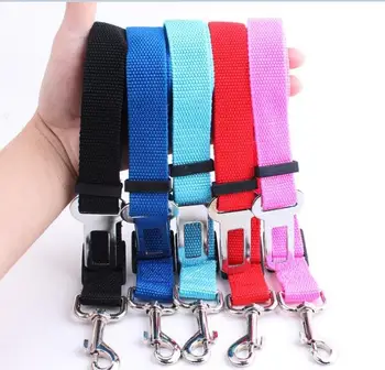

Free DHL 100PCS Adjustable Dog Cat Pet Car Safety Seat Belt Collars Wholesale