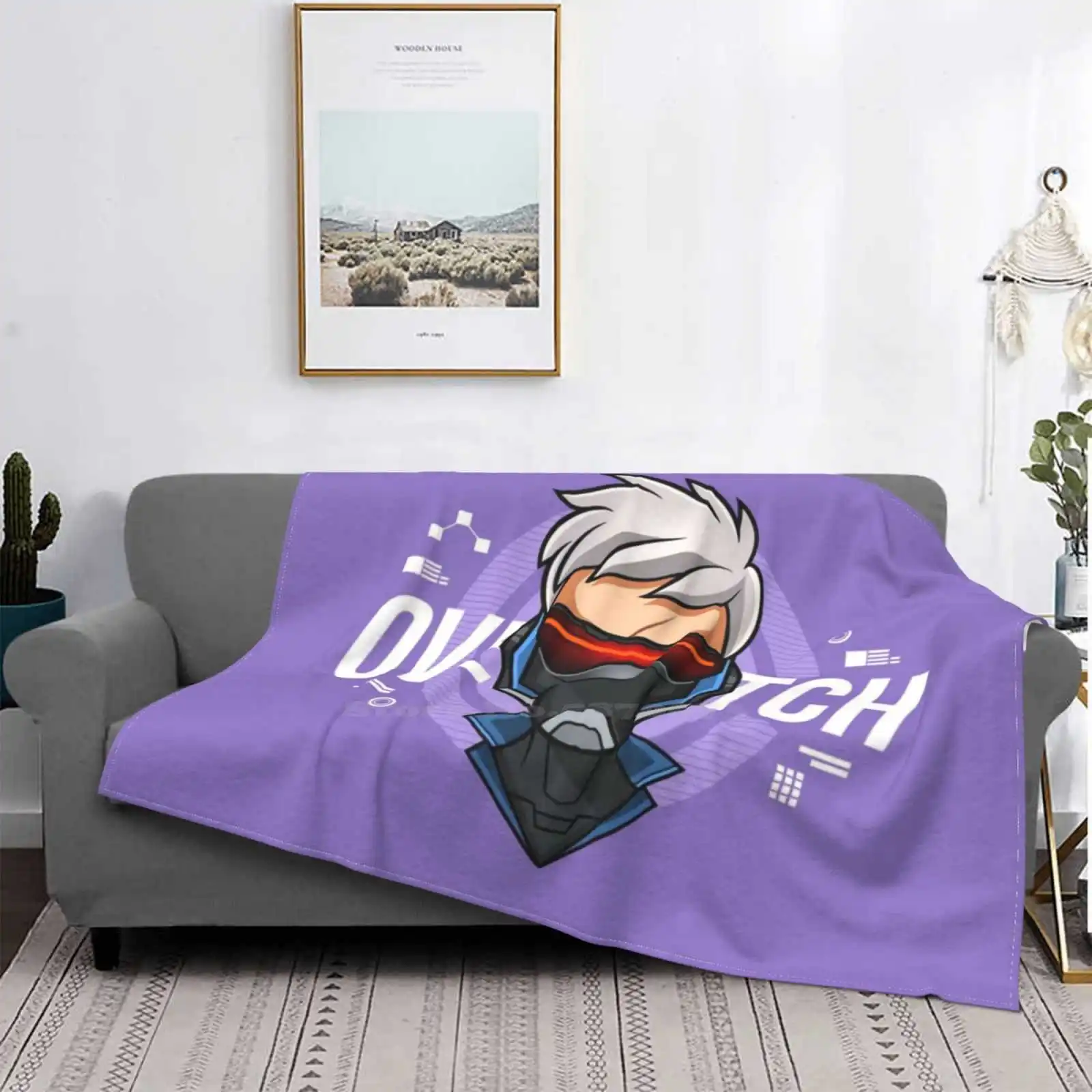 Soldato 76 Design Creativo Leggero E Sottile Coperta Di Flanella Morbida Soldato 76 Soldie 76 Soldato 76 76