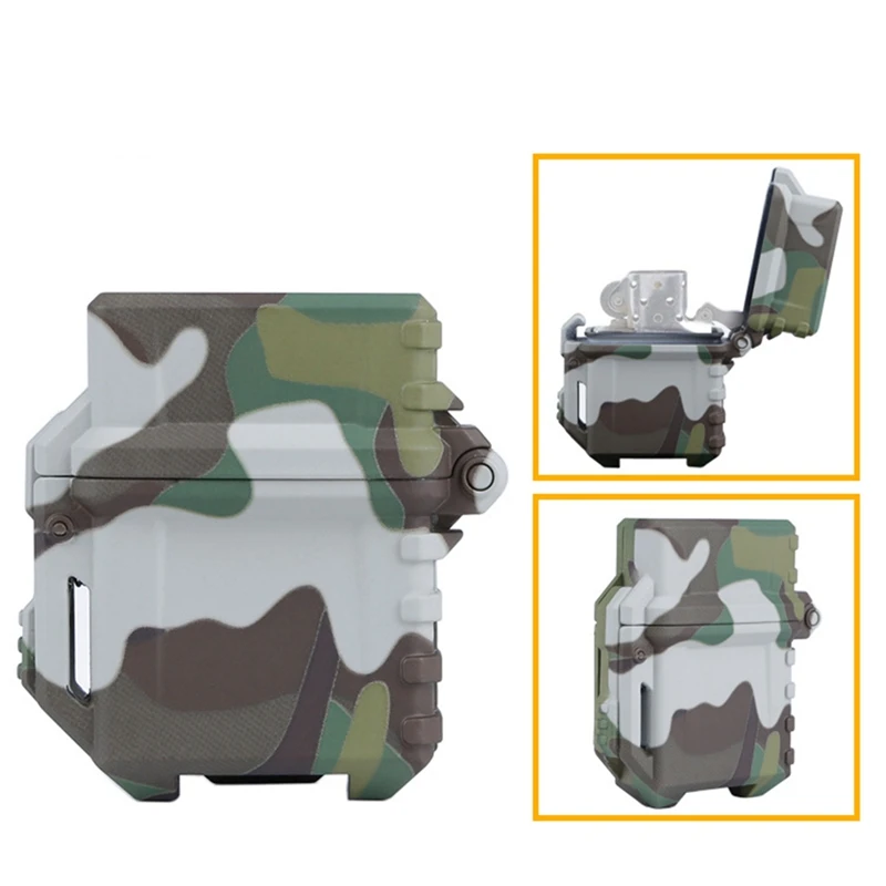 

Tactical Lighter Storage Case Universal Portable Box Container lighter storage box Camping hiking Outdoor Tool Travel