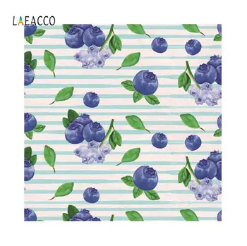 

Laeacco Flower Blueberry Leaves Fairy Comic Party Home Decor Background Photography Customize Backdrops Props For Photo Studio