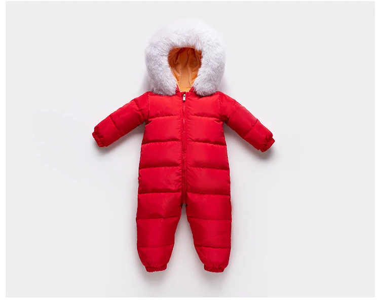 Roupas de Inverno Snowsuit para Baixo Jaqueta para Meninos Engrossar à Prova Terno de Esqui Crianças Russo Menina Outerwear Cabolsa Dwaterproof Água Macacões 1-5 Anos 10 High Quality Mamãe e Bebê