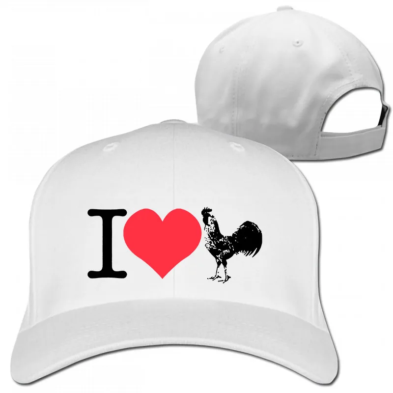 Бейсбольная кепка с надписью «I Love Rooster Bartender», мужская и женская бейсболка, модная Регулируемая Кепка - Цвет: 1-White