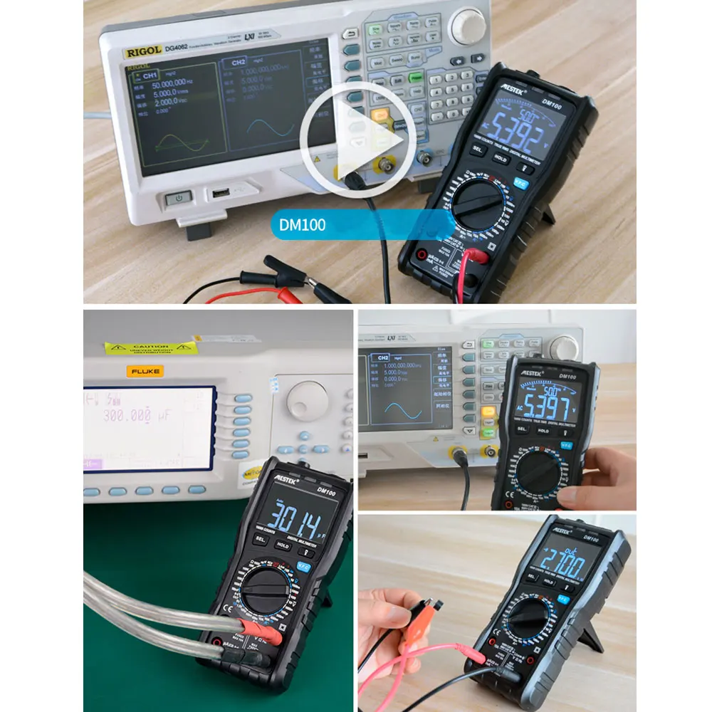 MESTEK DM100 Цифровой мультиметр высокоскоростной T-Rms NCV температура Multimetro анти-сжигание предохранитель сигнализации мультиметры(без батареи