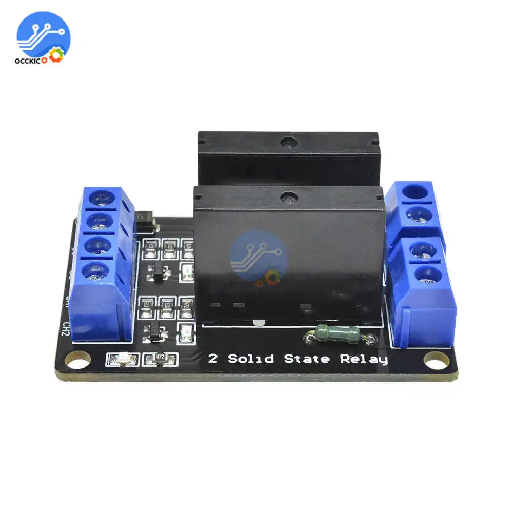 2 канальный твердотельный релейный модуль канального типа OMRON SSR G3MB 202P 5V DC