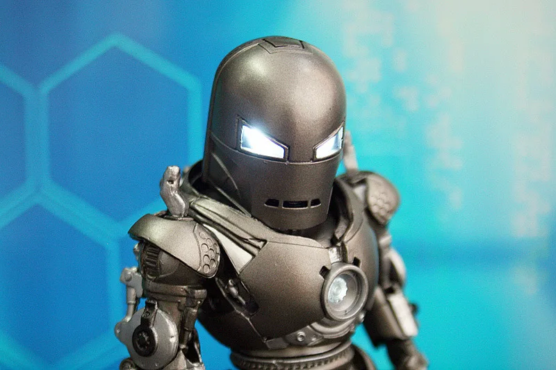 Yaya Аниме Железный человек Ironman1-9 поколение Железный человек 6-Set Люминесцентная капсула игрушка Гараж Комплект