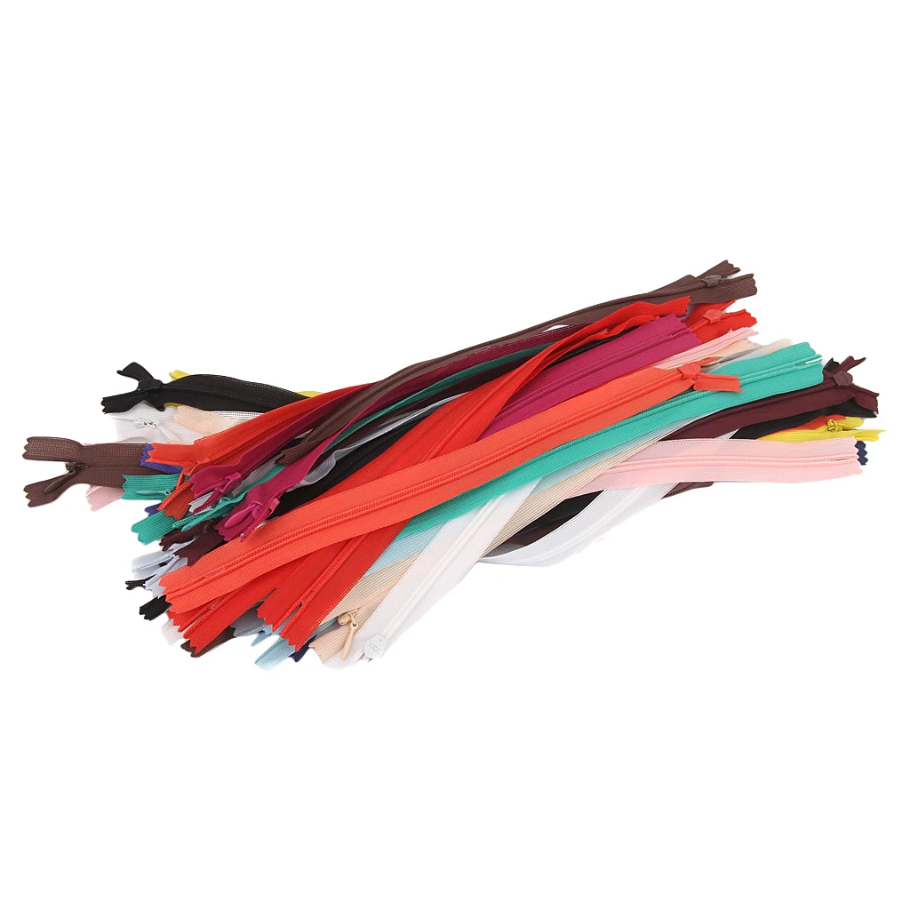 50 Closed End Invisible Zips For Cushions Dress Trousers Skirt Sewing Craft