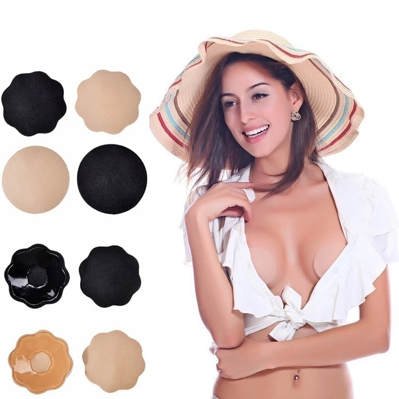 

Sexy Nipple Cover Disposable Breast Petals Flower Sexy Tape Stick On Bra Pad Pastie For Wedding Dress Intimate Accessories