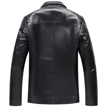 

Men's Genuine Leather Autumn Winter Men Sheepskin Mens Jacket and Coat Chaqueta Hombre Z181113 MY1228