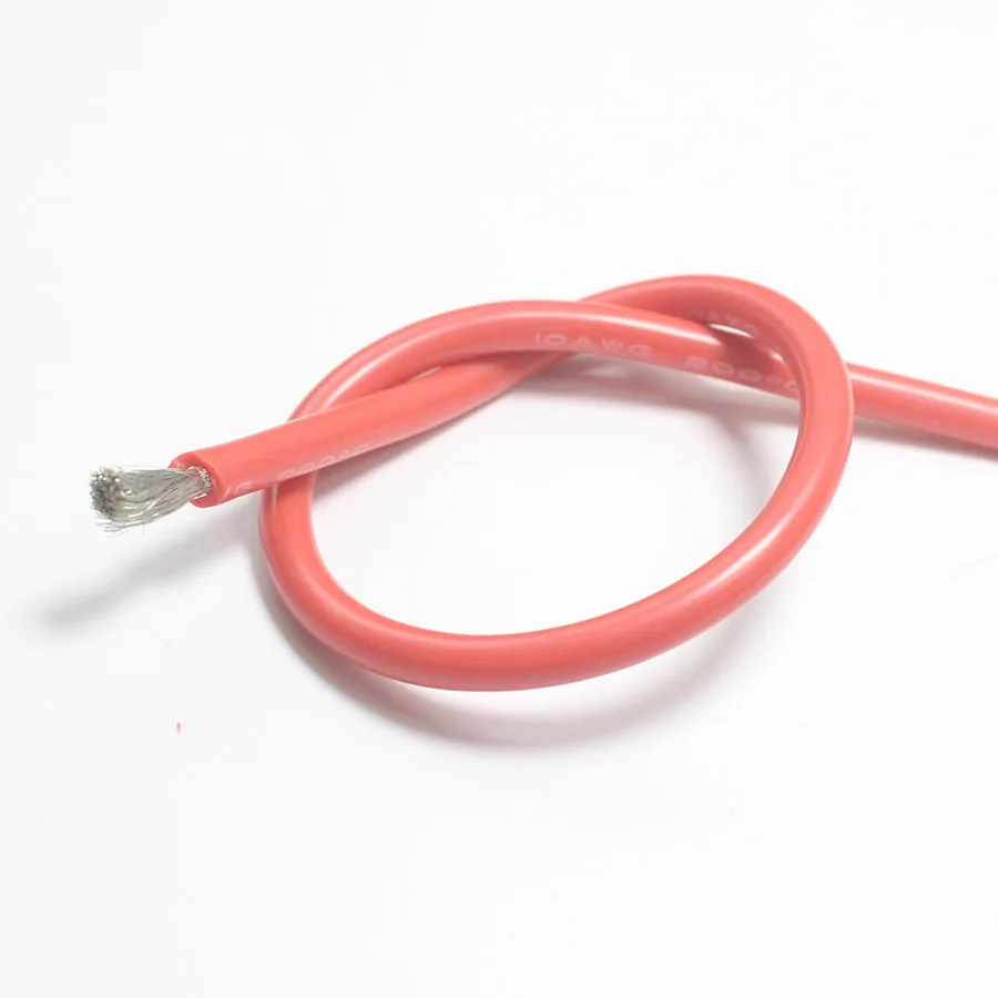 2 метровый 10awg силиконовый провод ультра гибкий кабель 5 3 мм2 Для ПВХ изоляционных