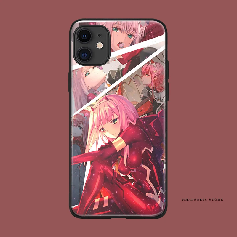 002 Zero two darling in the franxx anime soft silicone Phone case cover shell For iPhone 6 6s 7 8 Plus X XR XS 11 Pro Max | Мобильные