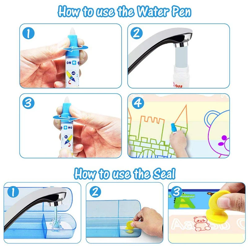 GOOBAT Aqua Magic Doodle коврик для рисования развивающие игрушки детей малышей мальчиков и