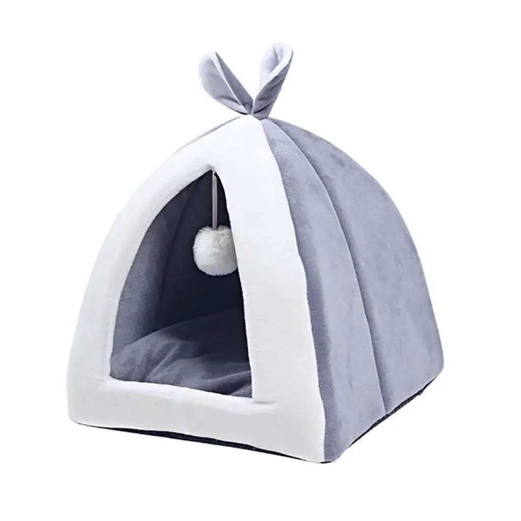 Puppy Pet Cat Dog Soft Warm Nest Kennel Bed Cave House Sleeping Bag Mat Pad Tent Pets Winter Warm Cozy Beds Ropa Para Perro