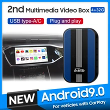 

New MMB 4+32G Smart Ai Box Car Android System Multimedia Video Box Carplay for VW B6Audi A3 A4L Q5L A5 A6/A6L Q3 Q7 Q8 A7 A8/A8L