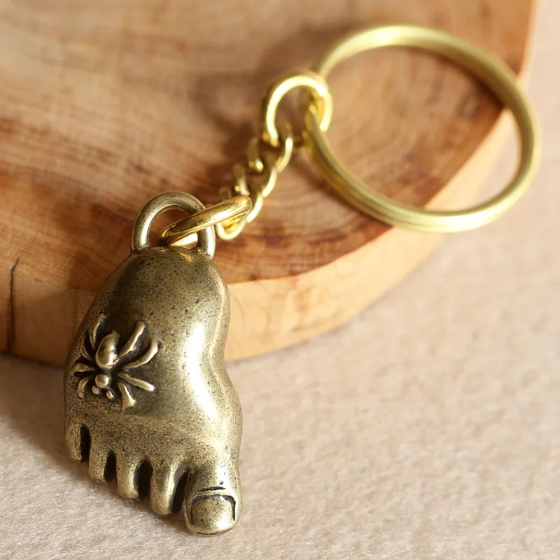 Brass Spider Feet keychain (11)