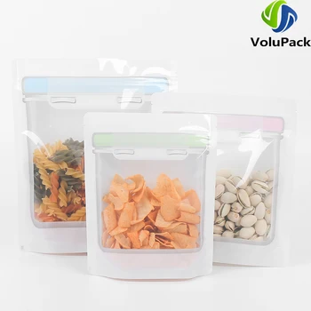 

Recyclable Smell Proof Plastic Bags Zip Lock Packaging Bags Stand Up Mylar Pouches Large Storage Bags With Food Canister Printed