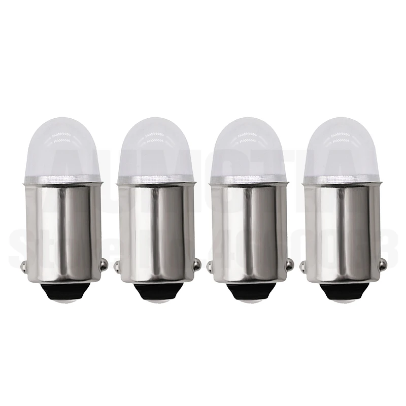 White 4x BA9S T4W светодиодный автомобильный светильник лампочка T2W T3W H5W интерьер автомобиля светодиодный номерной знак светильник 2 светодиодный 2835 SMD DC12V 12913 12910 12929 - Испускаемый цвет: White