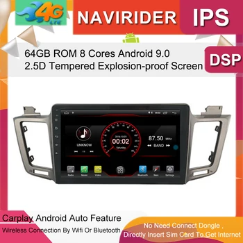 

Car Multimedia Player 10.1inch IPS Screen Monitor RAV4 GPS tape recorder Bluetooth Android 9.0 For Toyota RAV-4 2013 Auto Audio