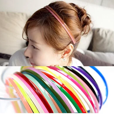 

Aznavour Genuine Product Classic Candy-Colored 0.5 Cm Base Fine Hair Bands Contrast Color Collocation Headband Women's