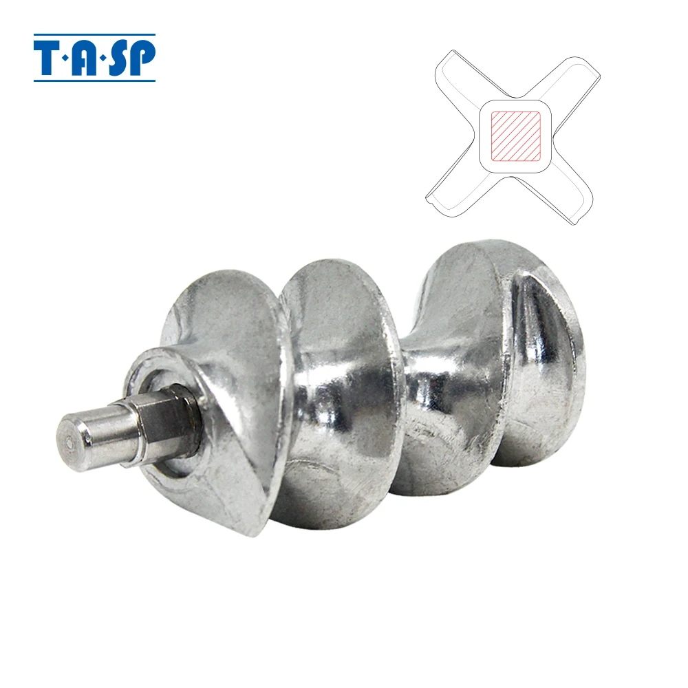 88mmMeatGrinderAugerMincerScrewSparePartsFit5OneSidedKnife