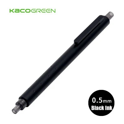 Xiao mi KACO зеленая ракета гелевая ручка простая черно-белая палка 0,5 мм пресс mi гелевая ручка 1 шт. черная чернильная Шариковая ручка для школы и офиса - Цвет: 1pcs Black No Box