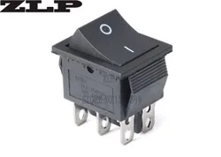 Travamento interruptor de alimentação i/o 6 pinos com luz 16a 250vac 20a 125vac kcd4 6 pinos 2 engrenagem