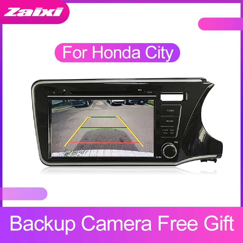 ZaiXi сенсорный экран Android автомобильный аудио для Honda City~ поддержка gps navi Ipod BT радиомикрофон медиа навигационная система