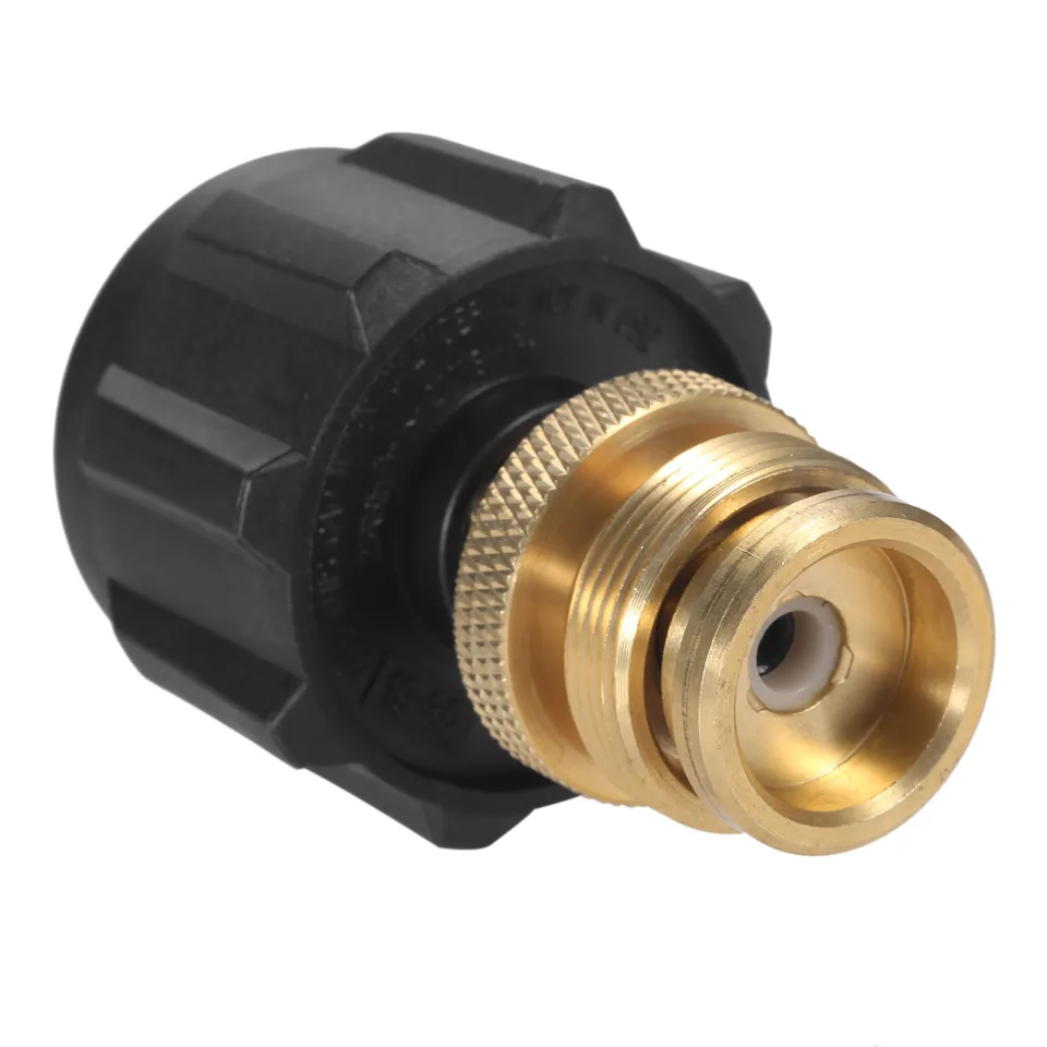 L'adattatore per raccordi in ottone propano converte la valvola di servizio LP POL in raccordi in ottone propano per tubo QCC1 Type1  1420