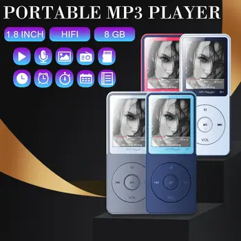 

1.8-inch MP3 Player Portable MP3 Player Fashion Appearance Sound Release HIFI Lossless Music White Color MP3 Player USB 2.0