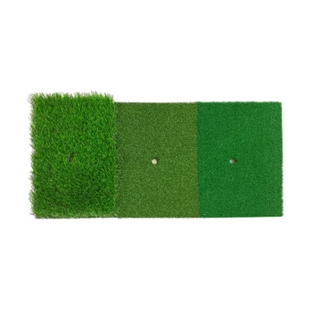

1Pcs 12X24 Inch Golf Hitting Mat Indoor Outdoor Tri-Turf Golf Mat with Tees Hole Practice for Golf Training Aids