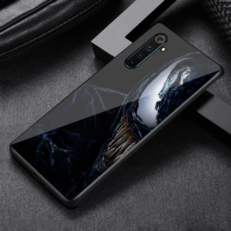 Marvel-venom- For OPPO Find X3 X2 R17 Lite Neo F19 F11 Pro Plus 5G K5 K3 R15 R9S F9 F7 F5 Black Soft TPU Phone Case