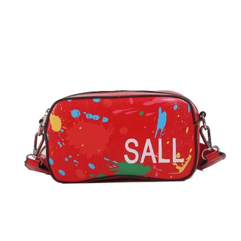 

Women's bag 2020 new color graffiti printing shoulder bag fashion travel bag luxury chain Messenger bag