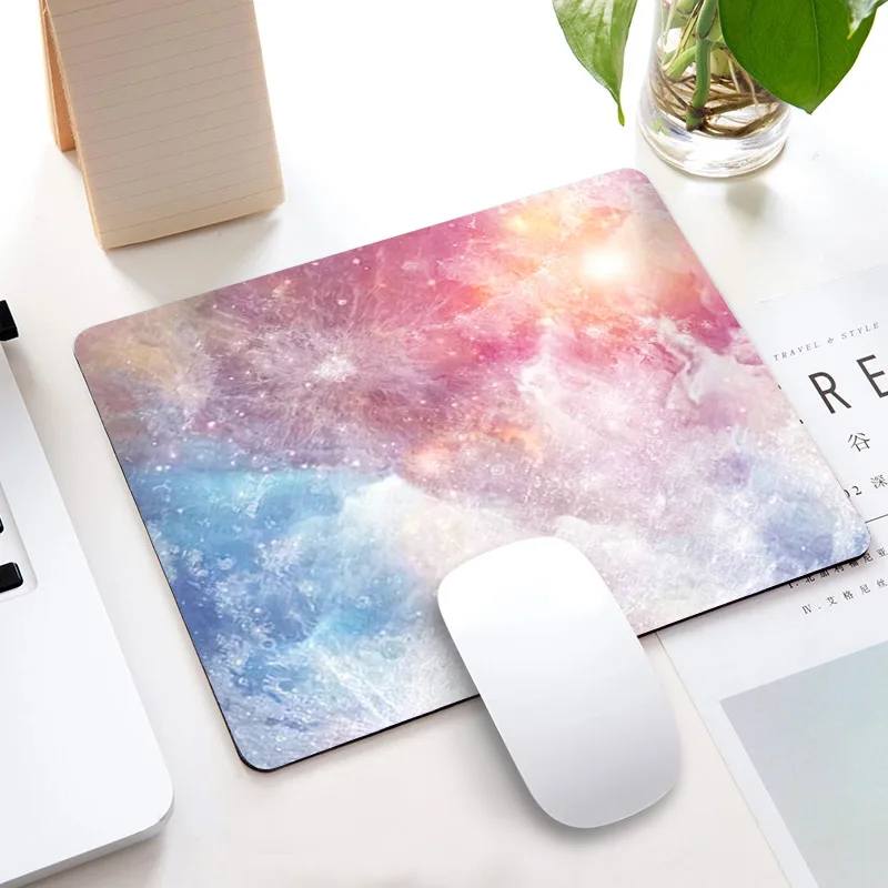 Alfombrilla de ratón de mármol Kawaii para escritorio, alfombrilla de ratón para portátil, ratón, teclado de ordenador, accesorios de oficina
