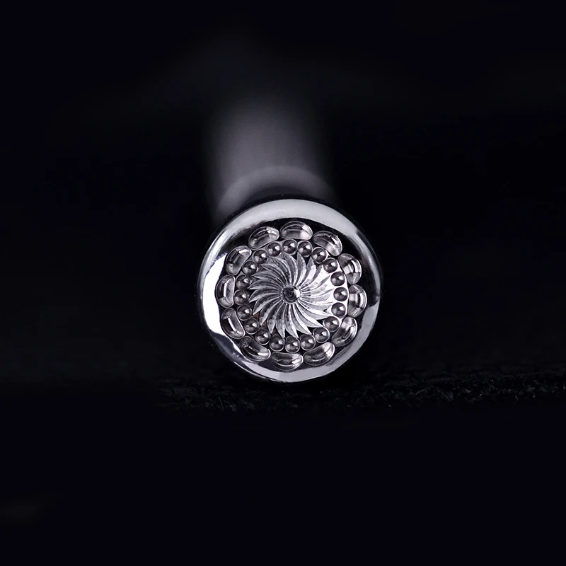 Leather Tool Carving Tool Leather Stamp Punch SOZO HX7 Carving-Tool Flower Centers Petal Seed Stamping-Print Leather Embossing Stamps 304 Stainless Steel