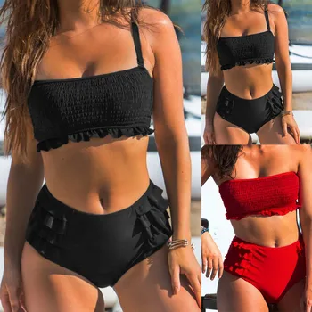 

Beach Bathing Swim Suit Women Summer Push Up Off Shoulder Push Up Bikini Set Swimsuit Beachwear Swimwear Bikini 2020 Mujer #28