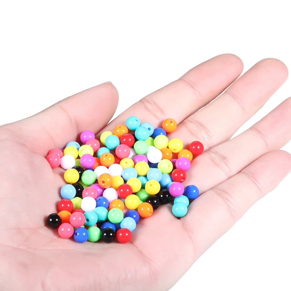 Body Piercing Jewelry 120Pcs/set Colorful Acrylic Replacement Ball 3mm 5mm 6mm Tongue Barbell Lip Ring Ear Belly Eyebrow Piercing Ball