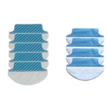 

5Pcs Robot Vacuum Cleaner Parts Mopping Cleaning Mop Rag with 4-Pack Wet & Dry Microfiber Mop Pad Mopping Cloth